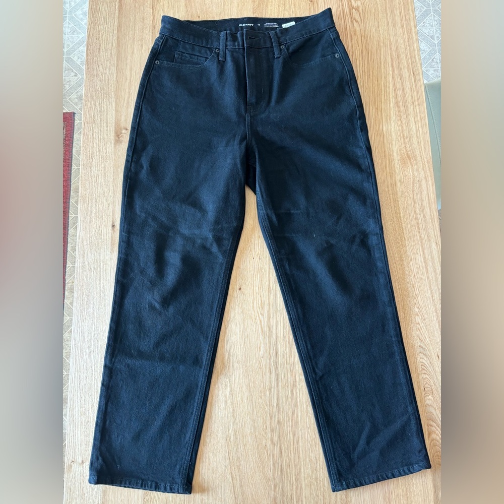 Old Navy Black Sky High Jeans - Extra High rise, Size 10